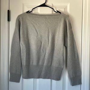 Jcrew cropped boatneck cashmere sweater